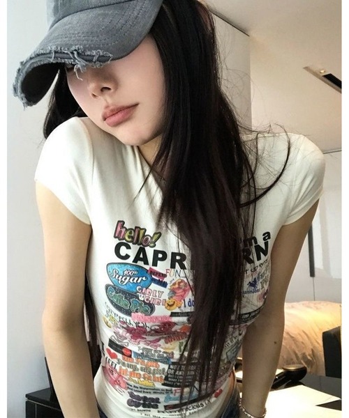 inst.ALL(インストール)の「グラフィックロゴタイトTシャツ(Tシャツ/カットソー・レディース・ホワイト・M)」の19枚目の写真