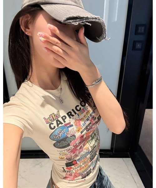 inst.ALL(インストール)の「グラフィックロゴタイトTシャツ(Tシャツ/カットソー・レディース・ホワイト・M)」の18枚目の写真