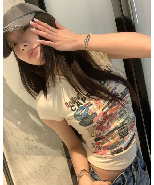 inst.ALL(インストール)の「グラフィックロゴタイトTシャツ(Tシャツ/カットソー・レディース・ホワイト・M)」の17枚目の写真