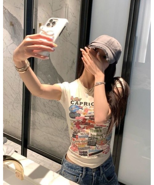 inst.ALL(インストール)の「グラフィックロゴタイトTシャツ(Tシャツ/カットソー・レディース・ホワイト・M)」の15枚目の写真