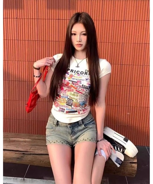 inst.ALL(インストール)の「グラフィックロゴタイトTシャツ(Tシャツ/カットソー・レディース・ホワイト・M)」の12枚目の写真