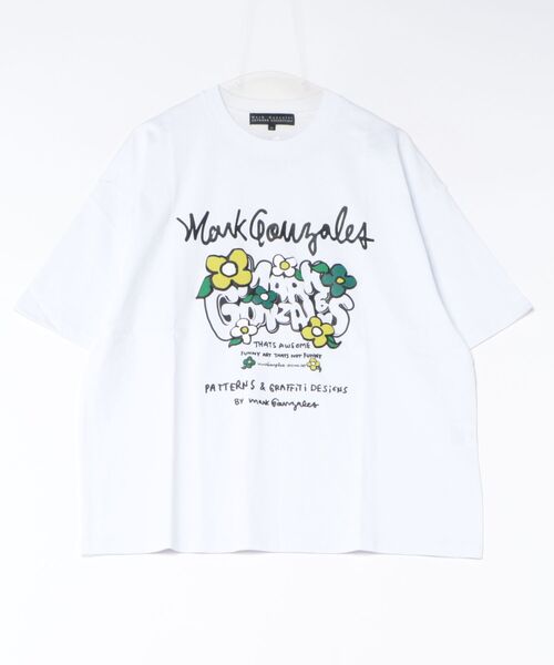 Port(ポート)の「【 Mark Gonzales / マークゴンザレス 】 DAISY LOGO Tシャツ(Tシャツ/カットソー・メンズ・ベージュ/ブラック/ホワイト・XL/M/L)」の1枚目の写真