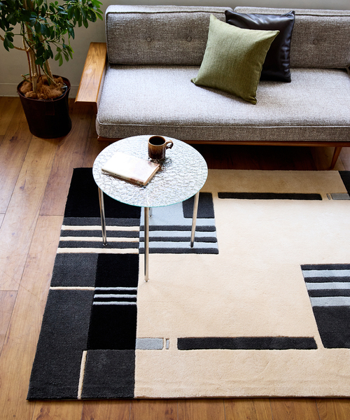 ACME FURNITURE(アクメファニチャー)の「MIDCITY RUG 120x160 ミッドシティ ラグ(ラグ/マット・レディース・ブラック・FREE)」の7枚目の写真