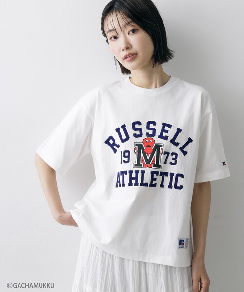 Dessin（デッサン）の「ガチャピン・ムック コラボTシャツ（Tシャツ/カットソー・レディース・ホワイト系/チャコールグレー/チャコール/ホワイト系その他6・02）」の8枚目の写真