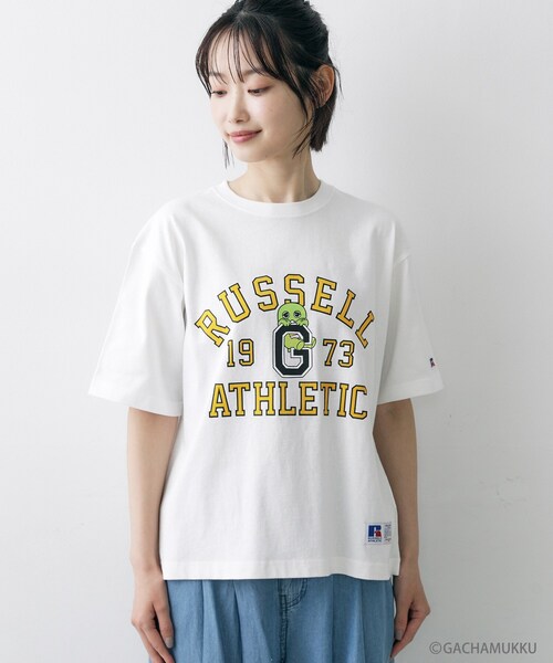 Dessin（デッサン）の「ガチャピン・ムック コラボTシャツ（Tシャツ/カットソー・レディース・ホワイト系/チャコールグレー/チャコール/ホワイト系その他6・02）」の19枚目の写真