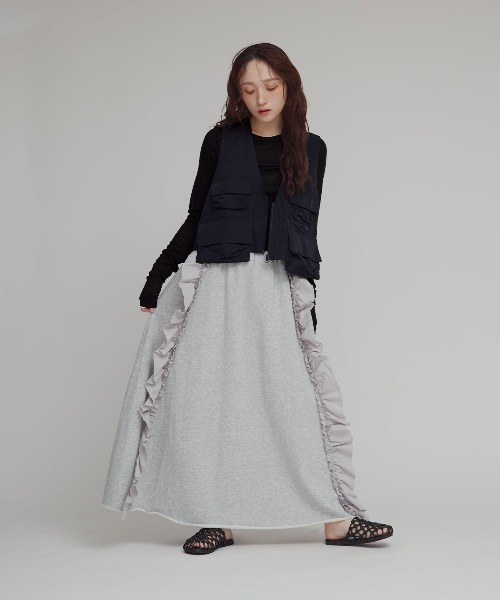 W:Huku（フーク）の「【W:Huku / 撥水 ワッシャーナイロン】フィッシャー ベスト / Washer Nylon Fisher Vest（ベスト・レディース・アイボリー/ブルーグレー/ブラック系その他・FREE）」の17枚目の写真