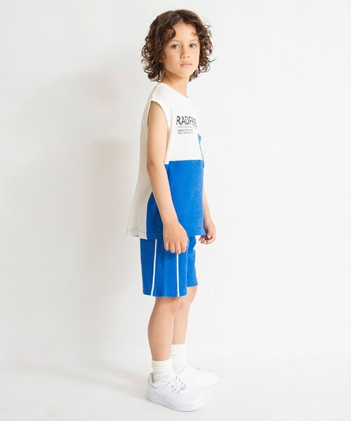 BRANSHES（ブランシェス）の「【プチプラ】配色ワッフルタンクトップ（タンクトップ・キッズ・オレンジ/グリーン/ロイヤルブルー・150/100/140/120/110/130/90）」の7枚目の写真