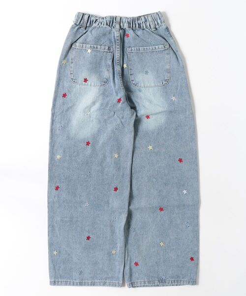 星刺繍ワイドシルエットデニムパンツ（デニムパンツ）｜FREE STYLISTS