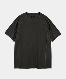 ソフトシェルオーラスリーブ半袖Tシャツチャコール