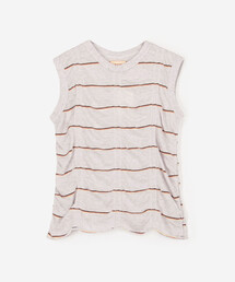 MEYAME（メヤメ）の「MEYAME | コットン ボーダー スリーブレスプルオーバー WOMEN（Tシャツ/カットソー）」