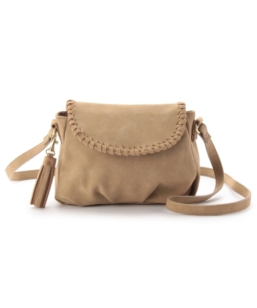 HusHusH（ハッシュアッシュ）の「タッセル付きミニショルダーバッグ（ショルダーバッグ・レディース・イエロー/ベージュ/ブルー/ブラウン・00）」の2枚目の写真