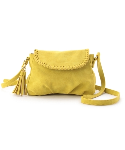 HusHusH（ハッシュアッシュ）の「タッセル付きミニショルダーバッグ（ショルダーバッグ・レディース・イエロー/ベージュ/ブルー/ブラウン・00）」の4枚目の写真