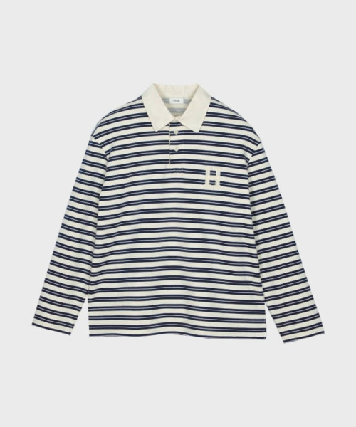 haag（ヘイグ）の「a stripe rugby t-sh (navy)（ポロシャツ・レディース・その他・FREE）」の3枚目の写真