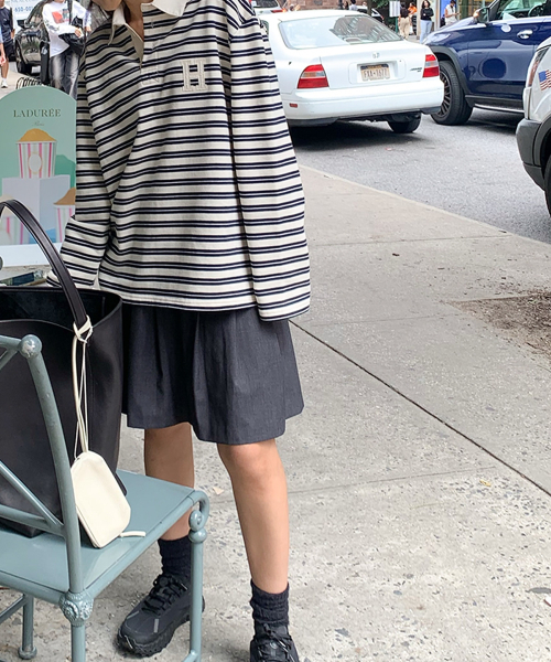 haag（ヘイグ）の「a stripe rugby t-sh (navy)（ポロシャツ・レディース・その他・FREE）」の12枚目の写真