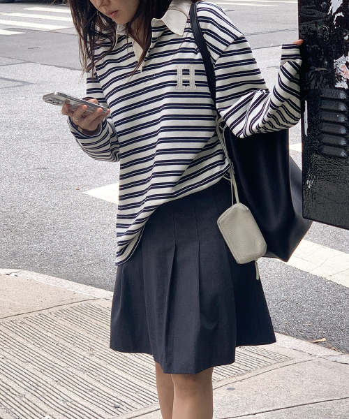 haag（ヘイグ）の「a stripe rugby t-sh (navy)（ポロシャツ・レディース・その他・FREE）」の13枚目の写真