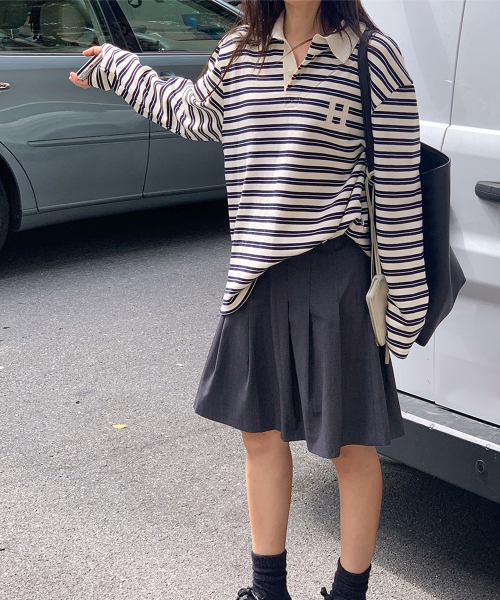 haag（ヘイグ）の「a stripe rugby t-sh (navy)（ポロシャツ・レディース・その他・FREE）」の14枚目の写真