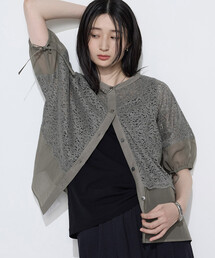 K.T KIYOKO TAKASE（キヨコタカセ）の「リネンコードレース シャツ羽織（シャツ/ブラウス）」