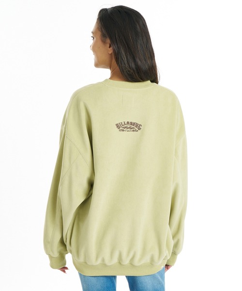 BILLABONG（ビラボン）の「BILLABONG/ビラボン スウェット BG014009（スウェット・レディース・アイボリー/ライトカーキ/スミクロ・M）」の3枚目の写真