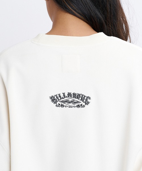 BILLABONG（ビラボン）の「BILLABONG/ビラボン スウェット BG014009（スウェット・レディース・アイボリー/ライトカーキ/スミクロ・M）」の6枚目の写真