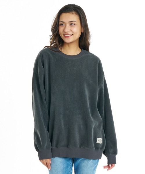 BILLABONG（ビラボン）の「BILLABONG/ビラボン スウェット BG014009（スウェット・レディース・アイボリー/ライトカーキ/スミクロ・M）」の7枚目の写真