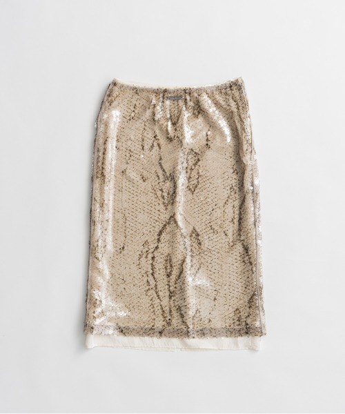 PRANK PROJECT(プランクプロジェクト)の「【2026Autumn Pre-Order】スパンコールパイソンミディスカート / Sequin Python Midi Skirt(スカート・レディース・マルチ・38/36)」の11枚目の写真