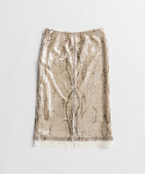 PRANK PROJECT(プランクプロジェクト)の「【2026Autumn Pre-Order】スパンコールパイソンミディスカート / Sequin Python Midi Skirt(スカート・レディース・マルチ・38/36)」の12枚目の写真
