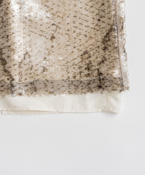 PRANK PROJECT(プランクプロジェクト)の「【2026Autumn Pre-Order】スパンコールパイソンミディスカート / Sequin Python Midi Skirt(スカート・レディース・マルチ・38/36)」の16枚目の写真
