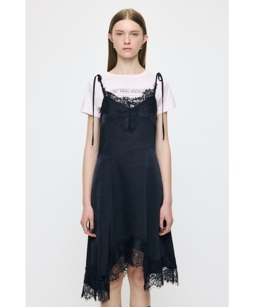 MOUSSY(マウジー)の「【26年AW新作】【展示会人気No.2】ASYMMETRY SATIN ドレス(ワンピース・レディース・ベージュ系その他/ブラック/オフホワイト・FREE)」の8枚目の写真