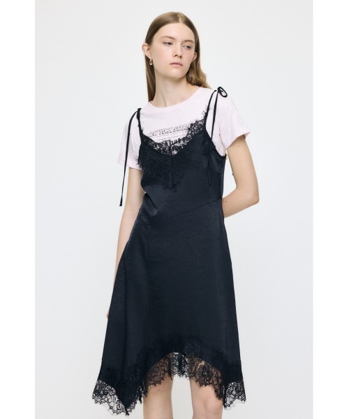 MOUSSY(マウジー)の「【26年AW新作】【展示会人気No.2】ASYMMETRY SATIN ドレス(ワンピース・レディース・ベージュ系その他/ブラック/オフホワイト・FREE)」の10枚目の写真