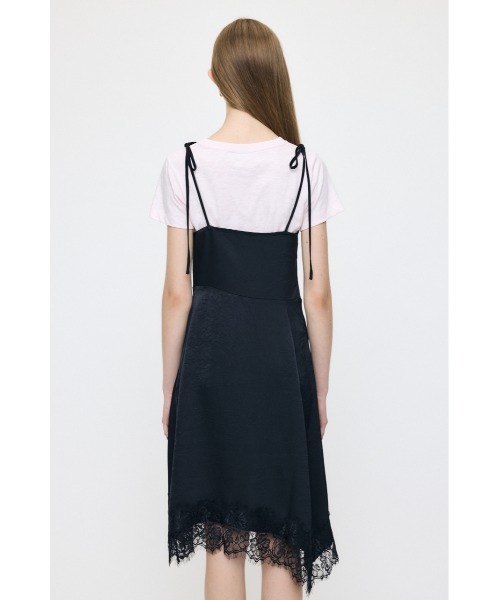 MOUSSY(マウジー)の「【26年AW新作】【展示会人気No.2】ASYMMETRY SATIN ドレス(ワンピース・レディース・ベージュ系その他/ブラック/オフホワイト・FREE)」の12枚目の写真