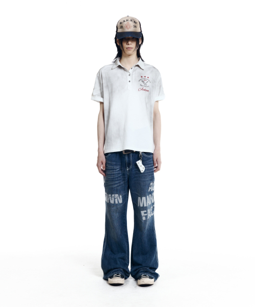 AAKAM(アーカム)の「Typo Flare Denim Pants (Blue)(デニムパンツ・レディース・その他・1/2)」の13枚目の写真