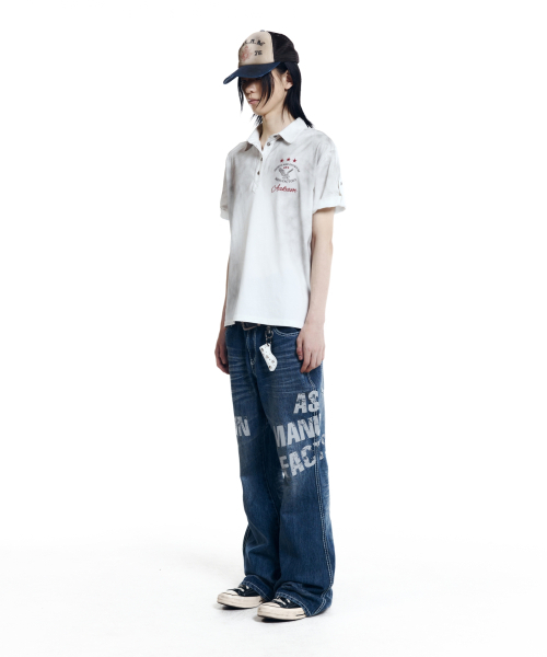 AAKAM(アーカム)の「Typo Flare Denim Pants (Blue)(デニムパンツ・レディース・その他・1/2)」の14枚目の写真