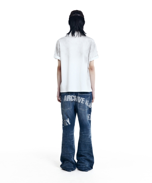 AAKAM(アーカム)の「Typo Flare Denim Pants (Blue)(デニムパンツ・レディース・その他・1/2)」の15枚目の写真
