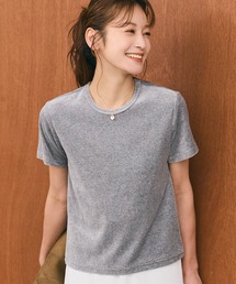 【西山茉希様着用】コットンベロアコンパクトTシャツ