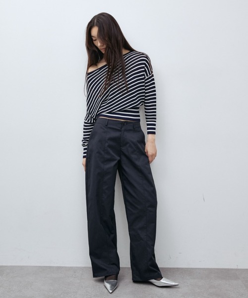 ELTONE(エルトーン)の「ローライズカーブパンツ(その他パンツ・レディース・ネイビー/ブラウン・SMALL/MEDIUM)」の20枚目の写真
