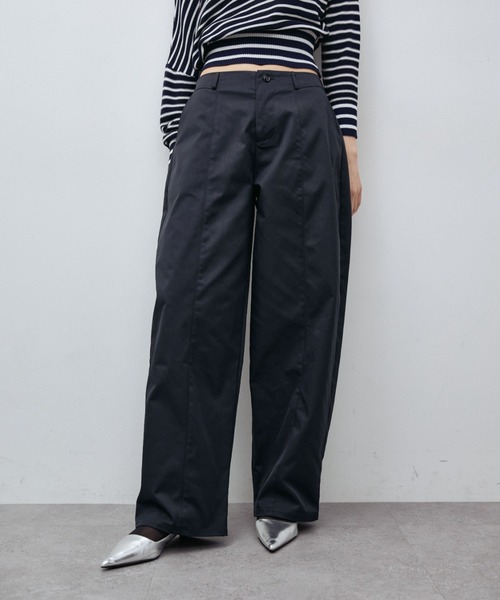 ELTONE(エルトーン)の「ローライズカーブパンツ(その他パンツ・レディース・ネイビー/ブラウン・SMALL/MEDIUM)」の11枚目の写真