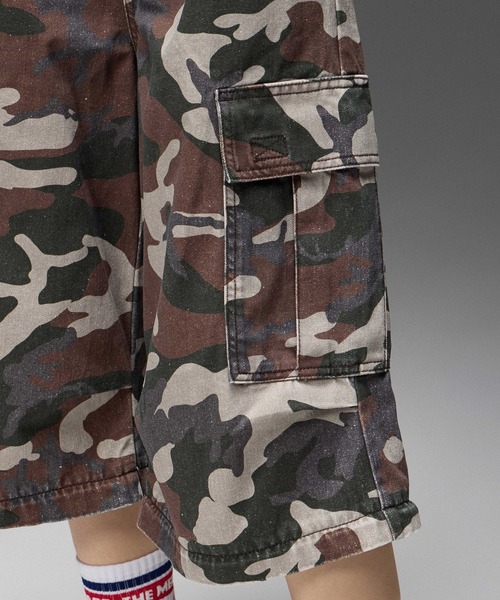 X-girl(エックスガール)の「JERSEY MIX 2WAY WIDE LEG CARGO PANTS(カーゴパンツ・レディース・レオパード/カモフラージュ・S/M)」の16枚目の写真
