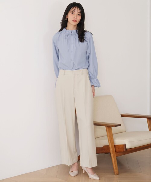 ANY SIS（エニィスィス）の「ビューティサーモ2WAYストレッチ ワイドパンツ（その他パンツ・レディース・アイボリー系/ブラウン系/ネイビー系・X-LARGE）」の13枚目の写真