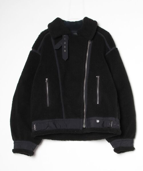 AVIREX(アヴィレックス)の「【RE】【little sunny bite】AVIREX x little sunny bite Boa jacket(ライダースジャケット・レディース・ブラック・MEDIUM)」の14枚目の写真