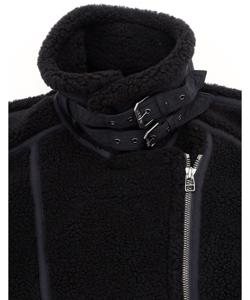 AVIREX(アヴィレックス)の「【RE】【little sunny bite】AVIREX x little sunny bite Boa jacket(ライダースジャケット・レディース・ブラック・MEDIUM)」の5枚目の写真