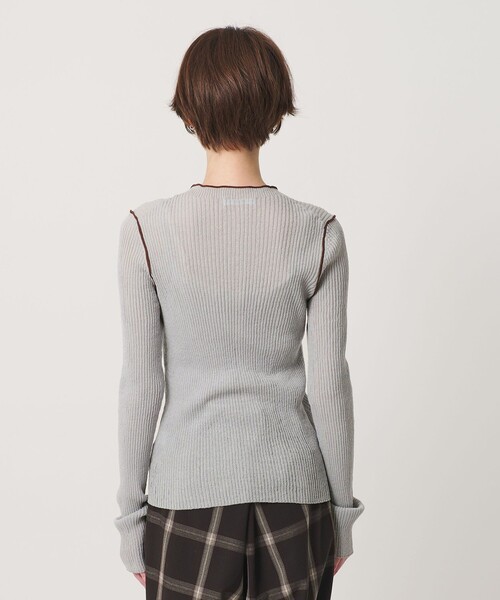 BEAUTY&YOUTH UNITED ARROWS(ビューティーアンドユースユナイテッドアローズ)の「リブ トリミング カーディガン ウォッシャブル(カーディガン/ボレロ・レディース・ライトグレー/グレー/ナチュラル・FREE)」の17枚目の写真