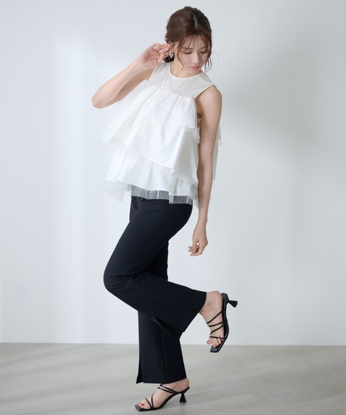 AND COUTURE(アンドクチュール)の「センタースリットストレッチパンツ(その他パンツ・レディース・ブラック/ブラウン・SMALL/MEDIUM)」の18枚目の写真