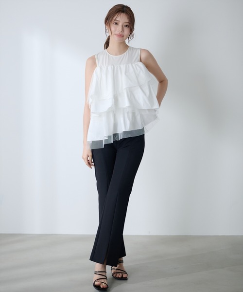 AND COUTURE(アンドクチュール)の「センタースリットストレッチパンツ(その他パンツ・レディース・ブラック/ブラウン・SMALL/MEDIUM)」の19枚目の写真