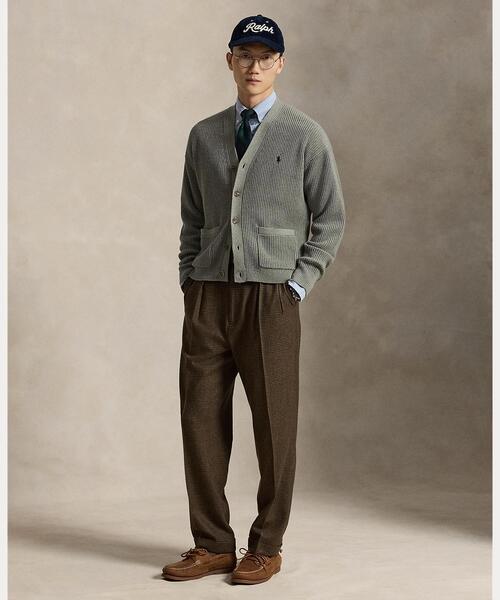 POLO RALPH LAUREN(ポロ ラルフ ローレン)の「リラックス フィット テクスチャード コットン カーディガン(カーディガン/ボレロ・メンズ・グレー系・M/S/L)」の3枚目の写真