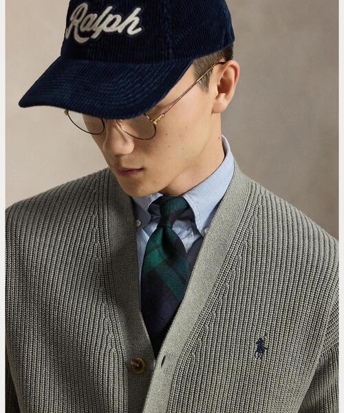POLO RALPH LAUREN(ポロ ラルフ ローレン)の「リラックス フィット テクスチャード コットン カーディガン(カーディガン/ボレロ・メンズ・グレー系・M/S/L)」の5枚目の写真
