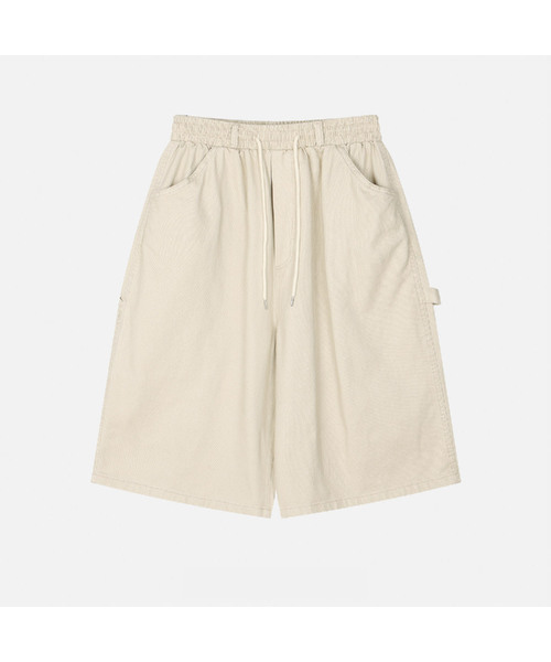 And Again(アンドアゲイン)の「Soft Carpenter Bermuda Pants(その他パンツ・レディース・アイボリー/ブラウン/カーキ/ブラック・FREE)」の1枚目の写真