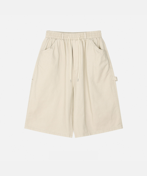 And Again(アンドアゲイン)の「Soft Carpenter Bermuda Pants(その他パンツ・レディース・アイボリー/ブラウン/カーキ/ブラック・FREE)」の5枚目の写真