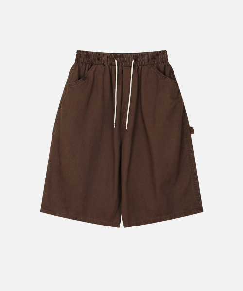 And Again(アンドアゲイン)の「Soft Carpenter Bermuda Pants(その他パンツ・レディース・アイボリー/ブラウン/カーキ/ブラック・FREE)」の6枚目の写真