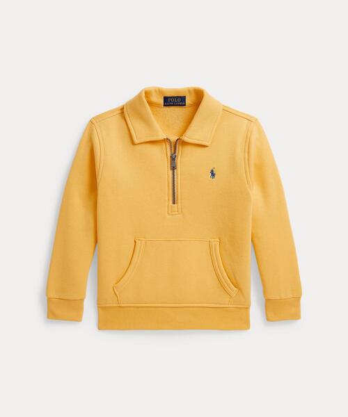 POLO RALPH LAUREN CHILDRENSWEAR(ポロ ラルフ ローレン チルドレンズウェア)の「フリース クォータージップ プルオーバー(パーカー・キッズ・イエロー系5・3/4/6/7)」の1枚目の写真