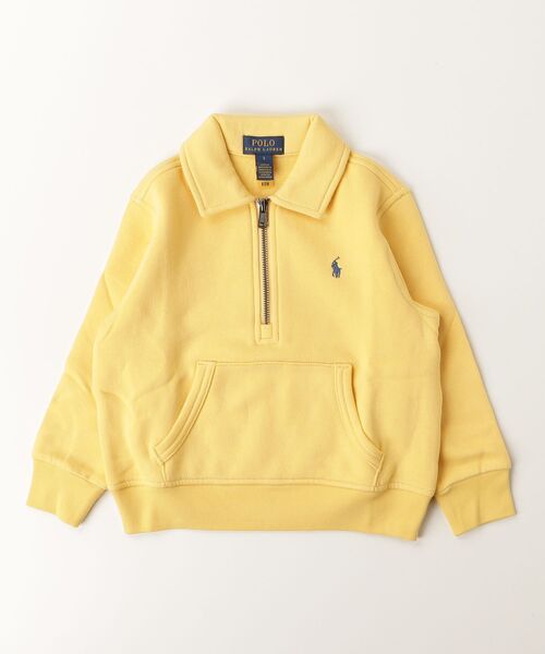 POLO RALPH LAUREN CHILDRENSWEAR(ポロ ラルフ ローレン チルドレンズウェア)の「フリース クォータージップ プルオーバー(パーカー・キッズ・イエロー系5・3/4/6/7)」の2枚目の写真